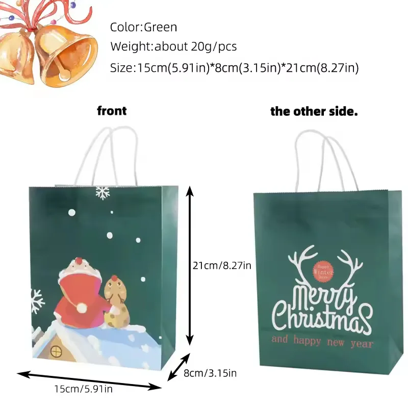 Paper Christmas Goodie Bags Paper Christmas Goodie Bags